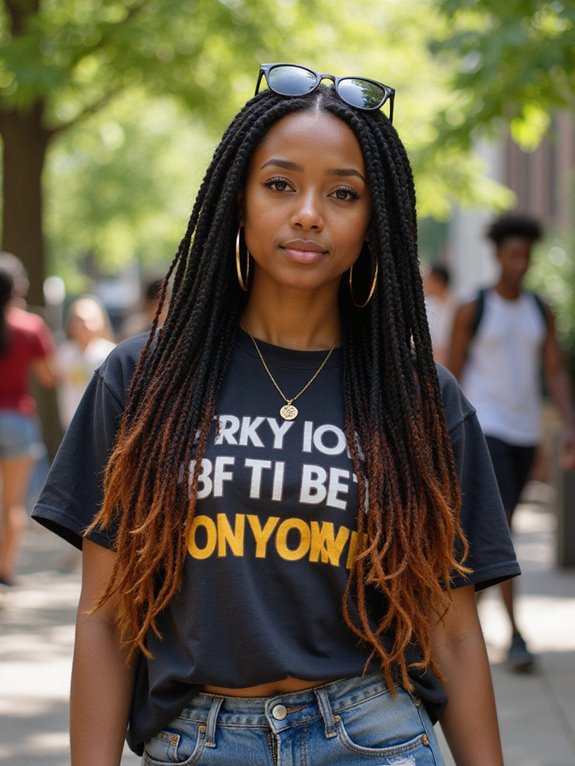 stylish and protective faux locs