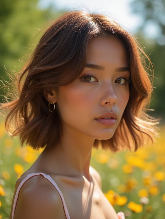 stylish asymmetrical bob haircut