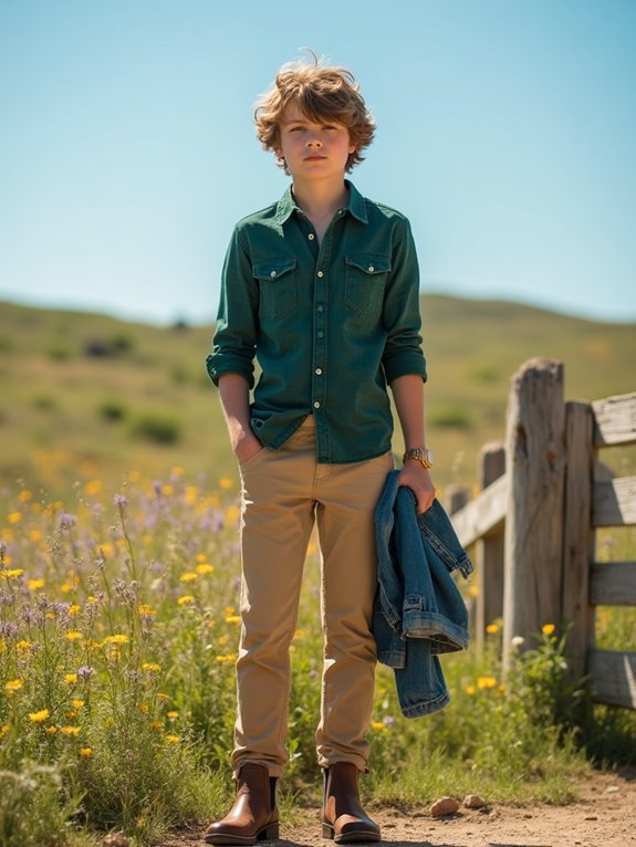 stylish button up and chinos