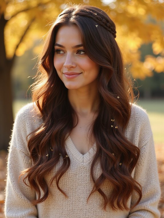 stylish cascading braid technique