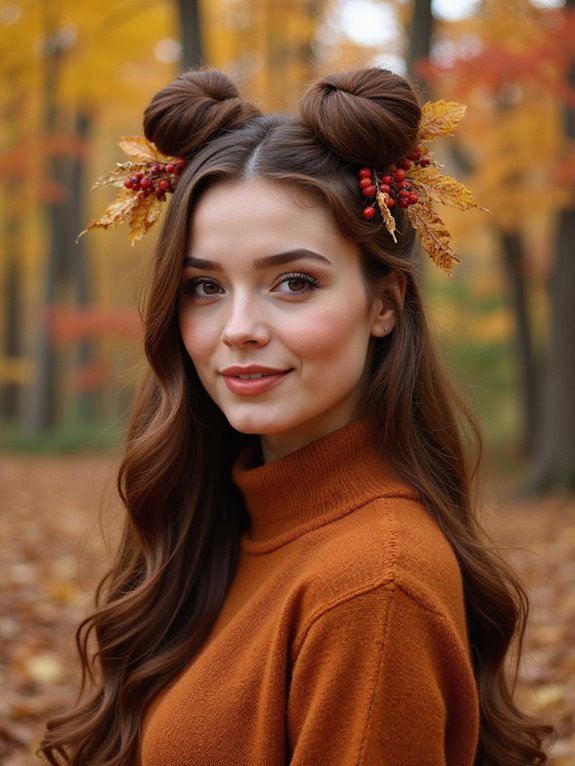 stylish double bun tutorial