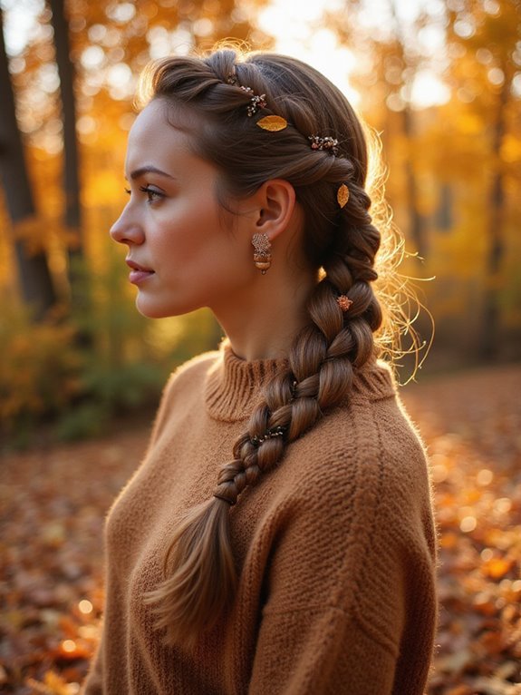 stylish dutch braid ponytail