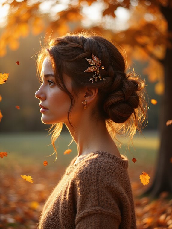 stylish effortless twisted updo