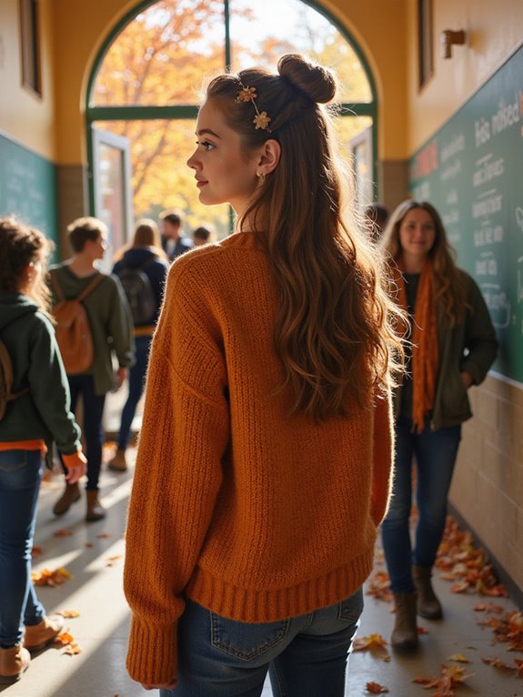 stylish half up hair twist