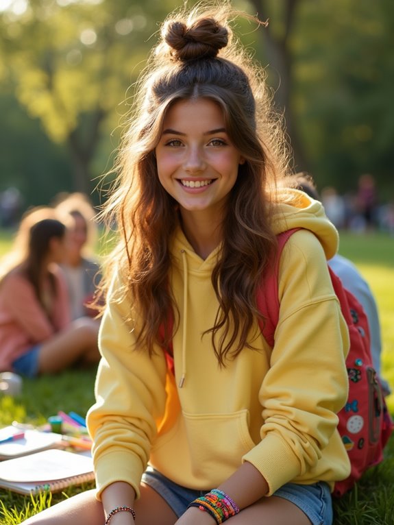 stylish half up waves hairstyle