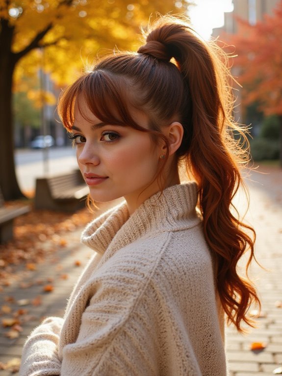 stylish knotted ponytail tutorial