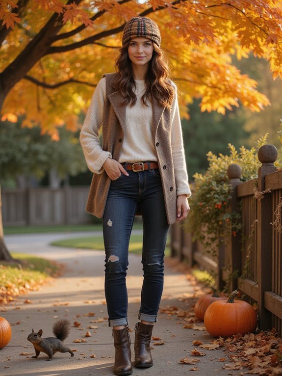 stylish layered winter outfits
