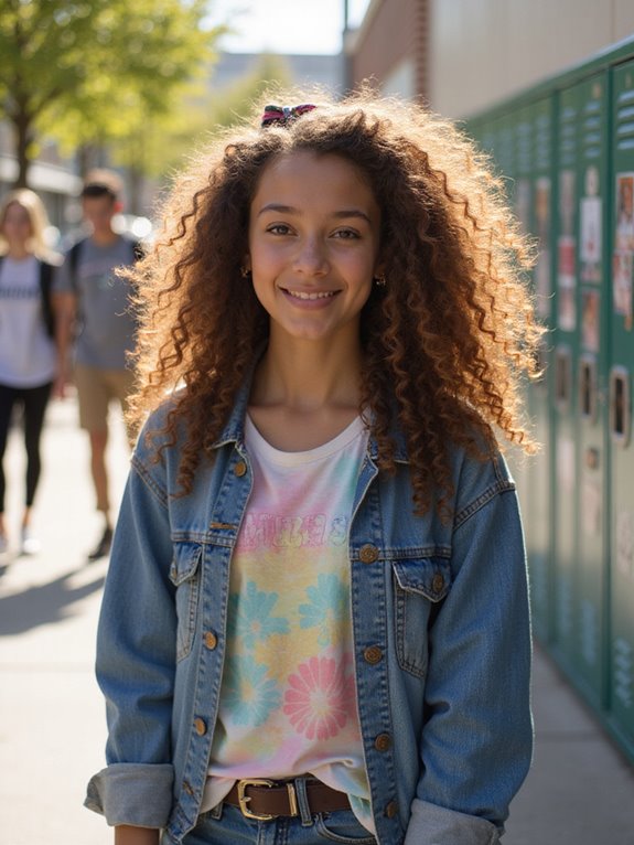 stylish low curly ponytail