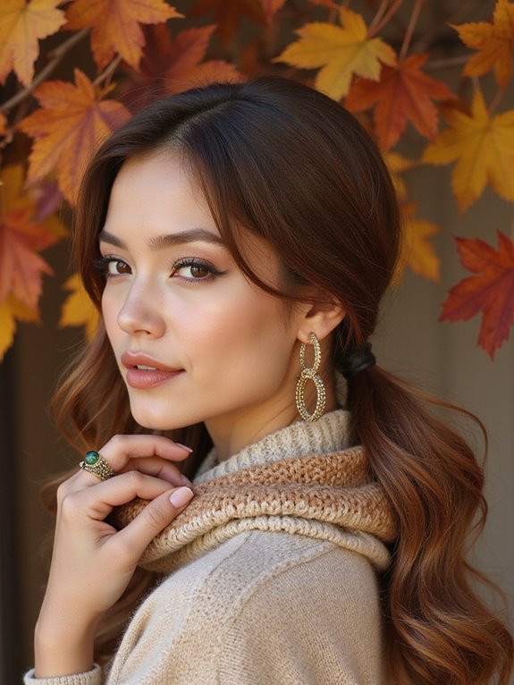 stylish low ponytail twist