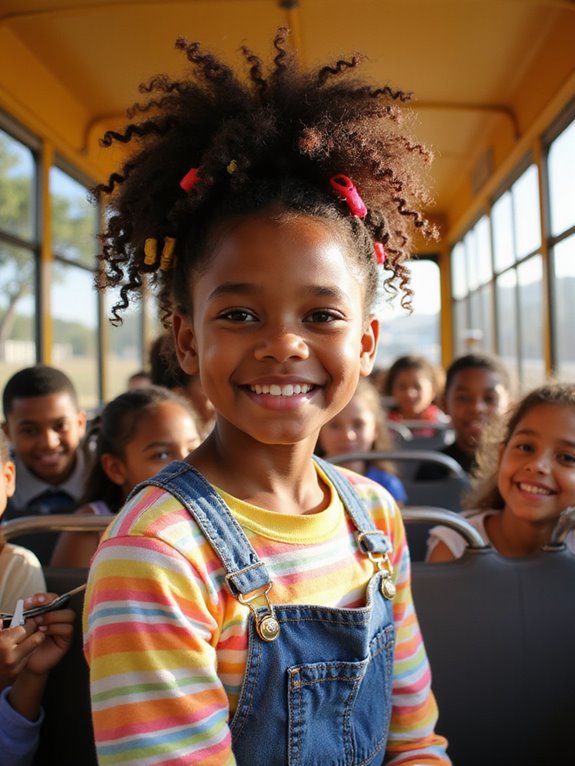 stylish natural hair puff