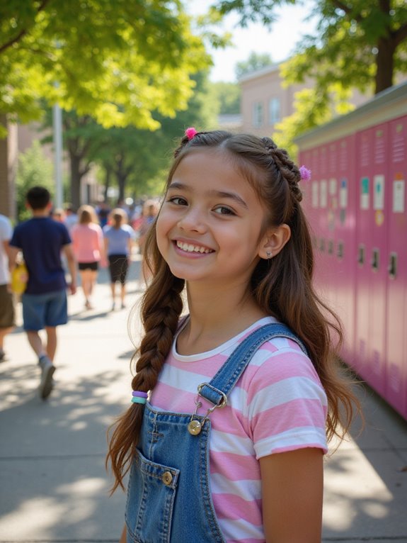 stylish practical back to school hairstyle