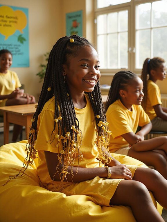 stylish protective back to school braids