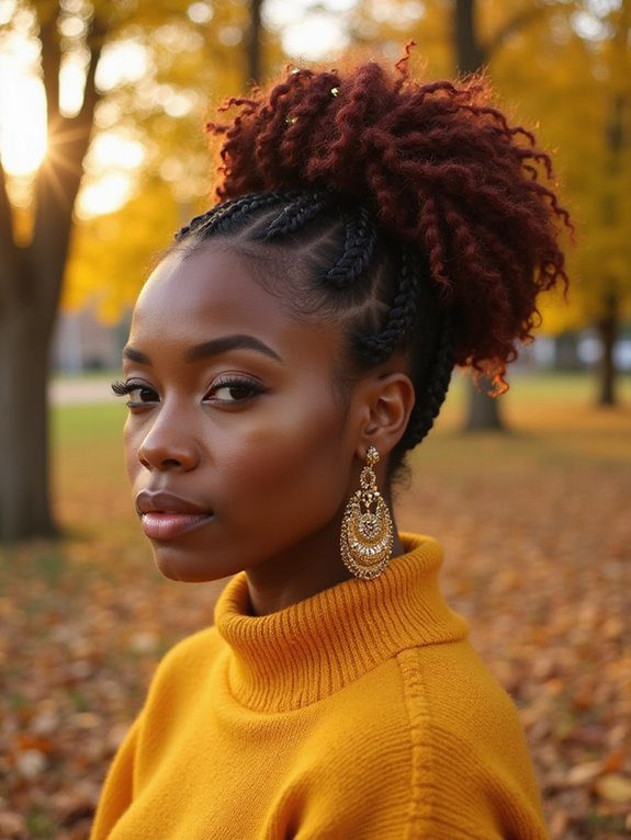 stylish protective hair updo