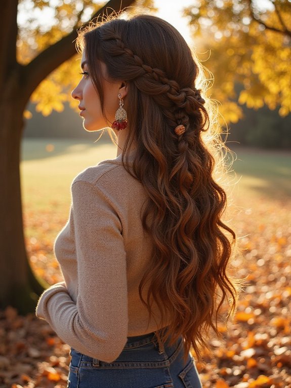 stylish pull-through braid technique
