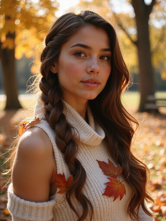 stylish side braid technique