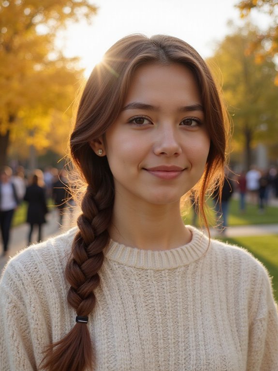 stylish side braid variations