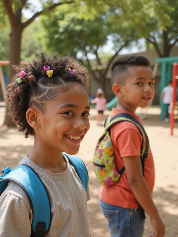 stylish side part transformation