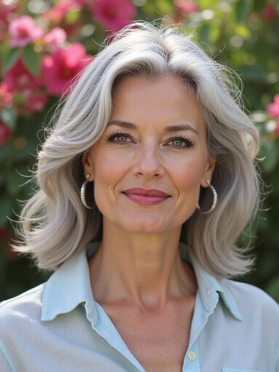 stylish silver hair tips