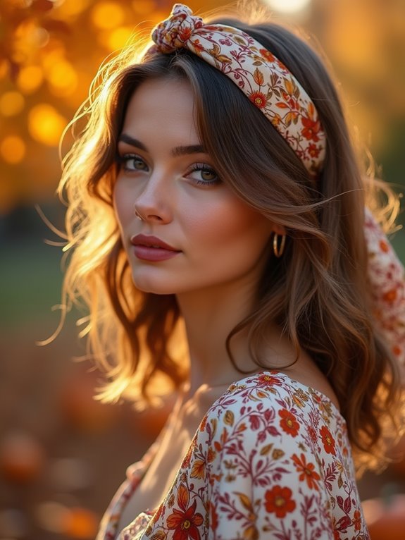 stylish wavy hair scarves