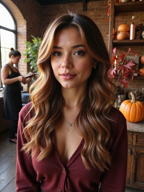 subtle balayage for fall