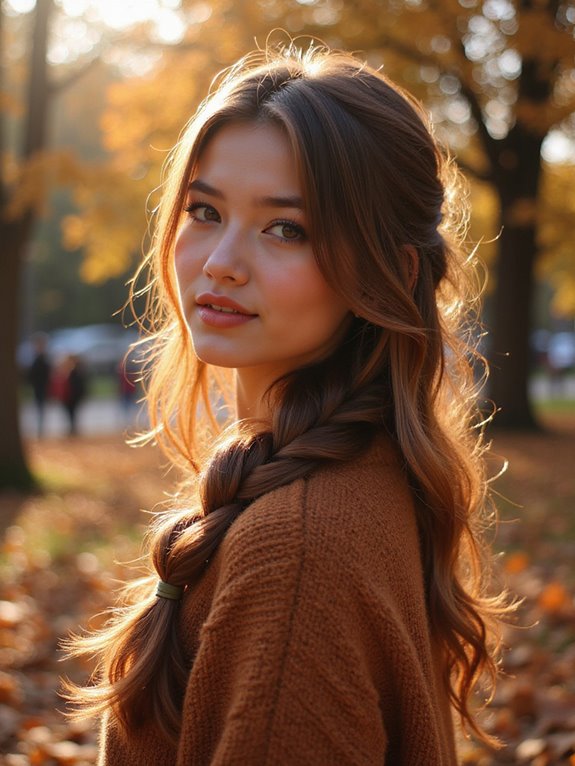 subtle rose gold highlights