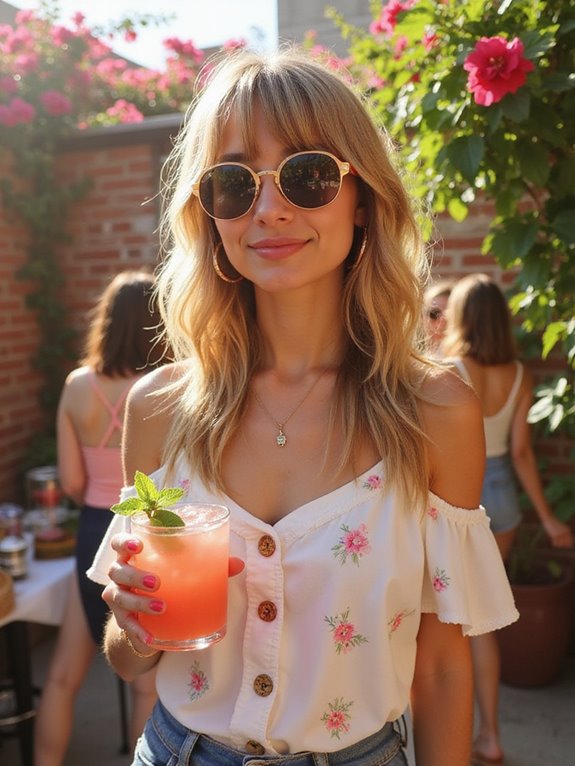 summer curtain bangs inspiration