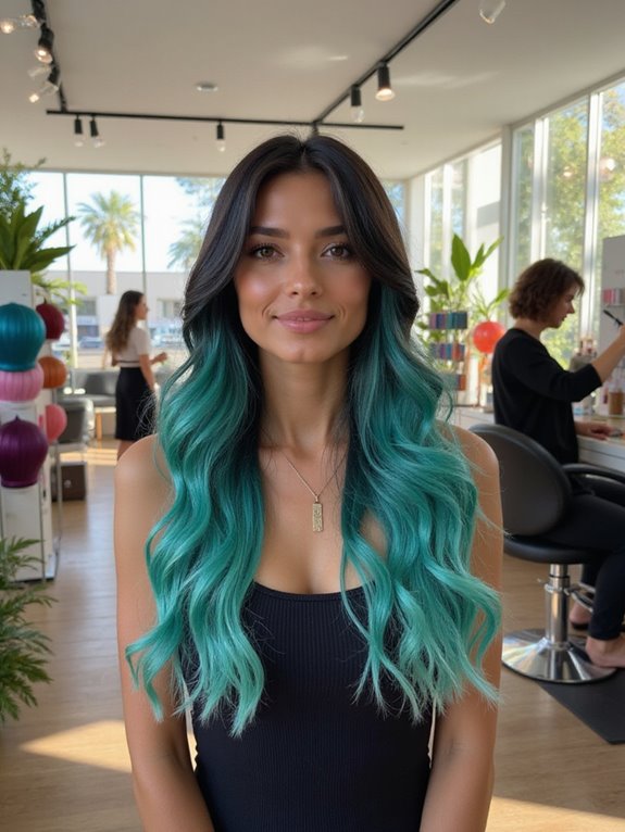 summer shades for dark hair