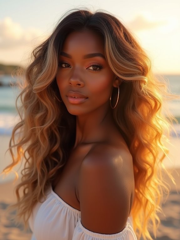 sun kissed balayage hair technique