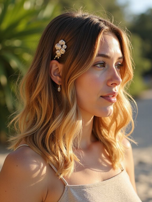 sun-kissed balayage highlights