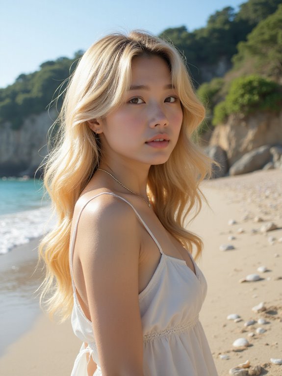 sun kissed blonde highlights maintenance