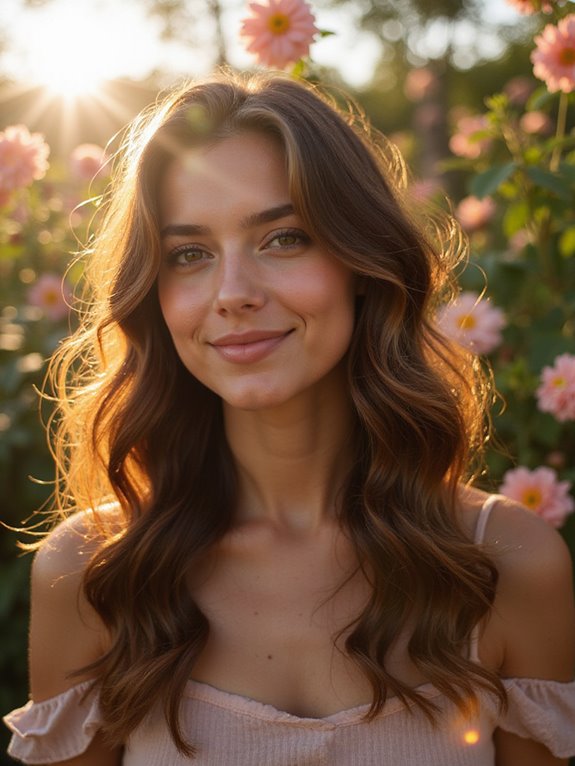 sunlit caramel balayage highlights