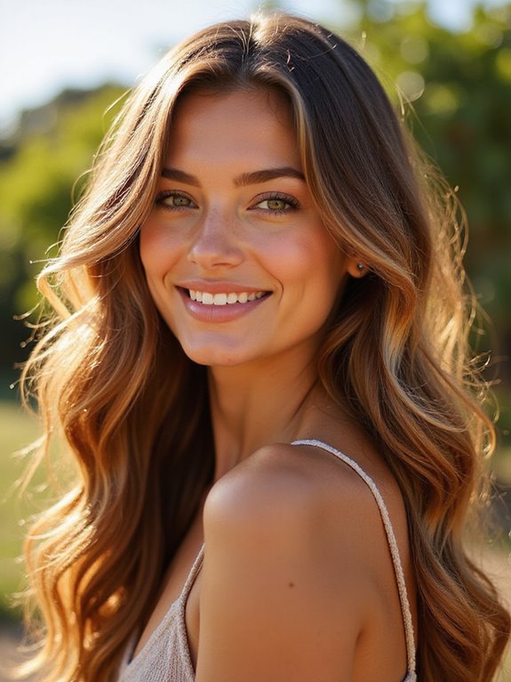 sunlit caramel balayage technique