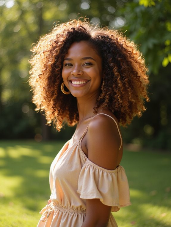 sun kissed caramel hair color