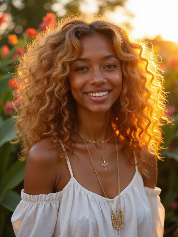 sun kissed golden blonde highlights