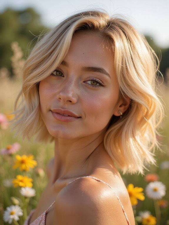 sun-kissed golden blonde technique
