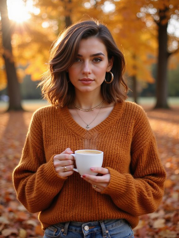 textured bob with side part