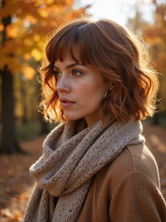 textured bob with waves