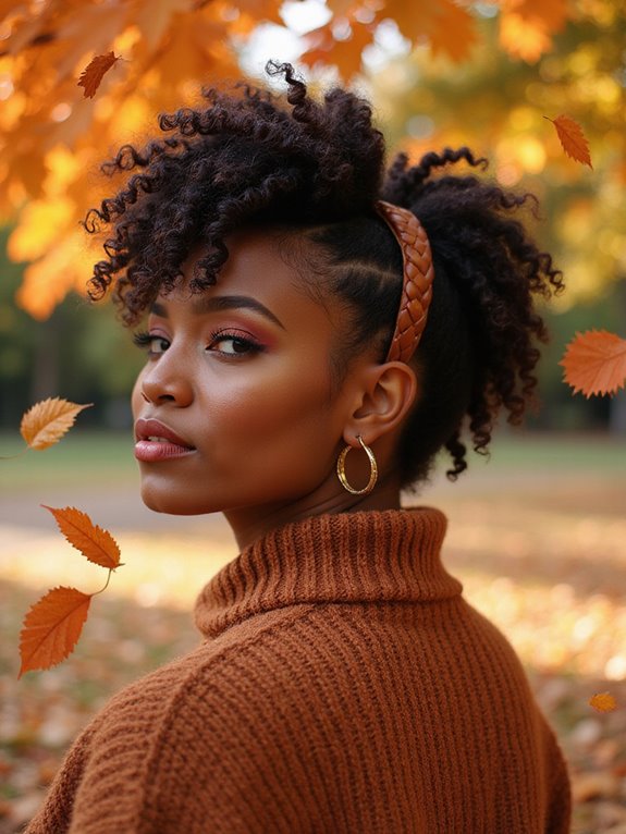 textured faux hawk styling