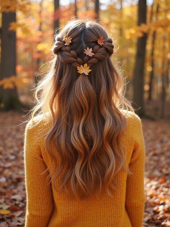 textured half up hairstyle trend