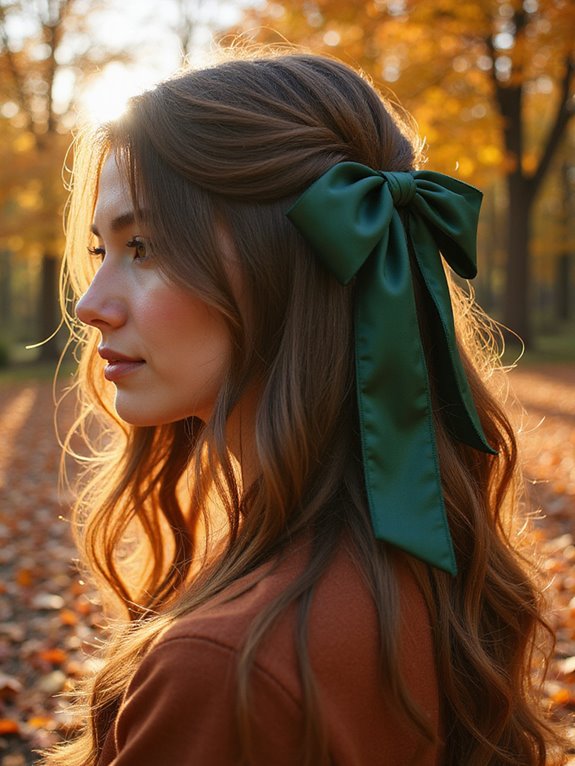 textured layers with ribbon