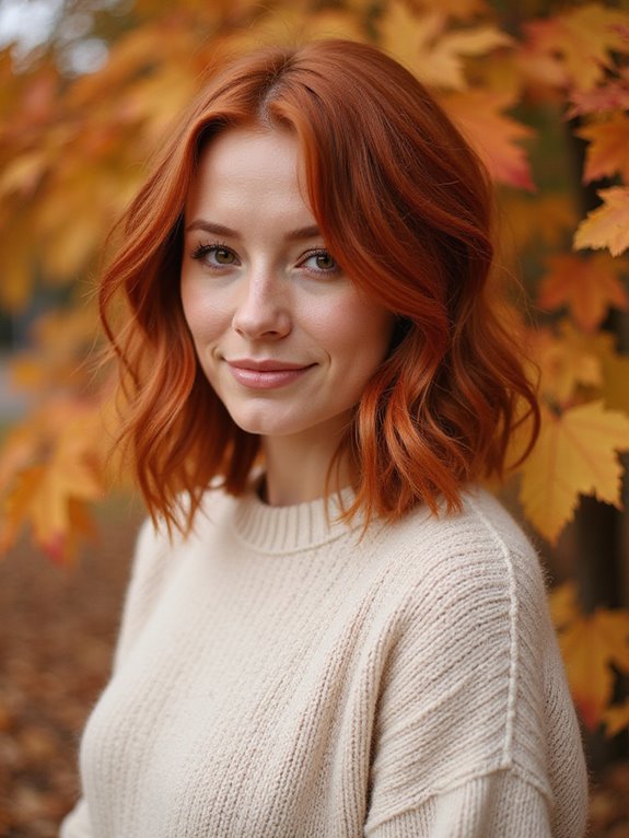 textured lob for redheads