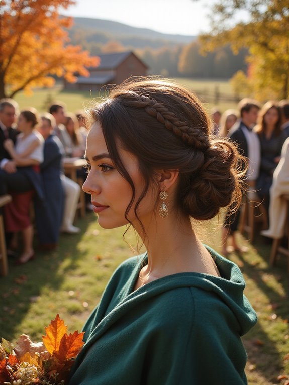 textured low bun elegance