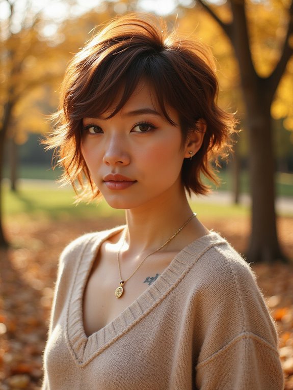 textured modern pixie cut