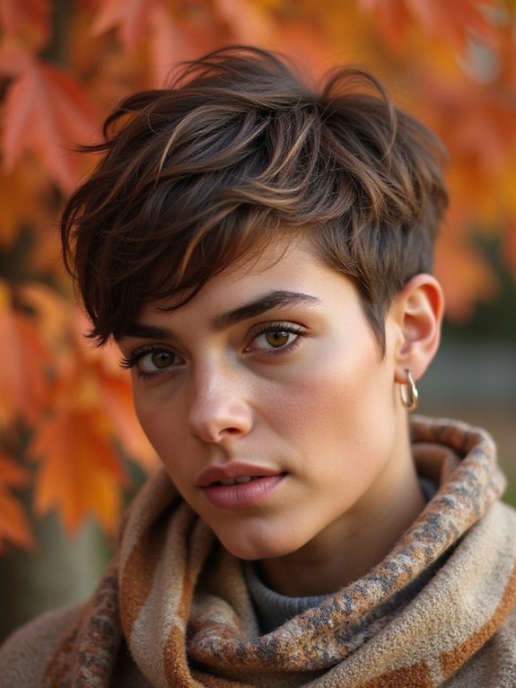 textured pixie cut styling