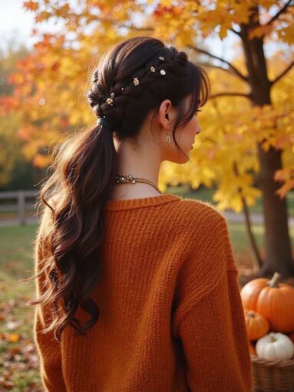 textured ponytail style tips