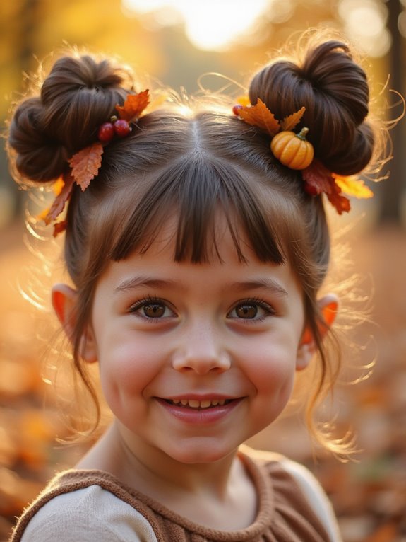 thanksgiving themed playful space buns