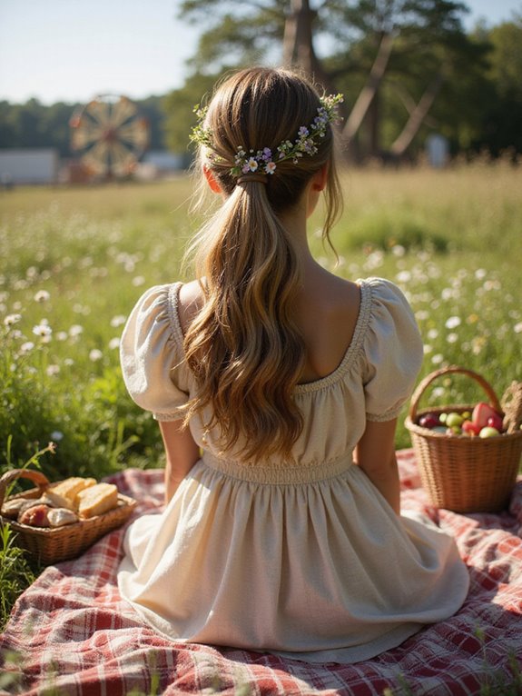 timeless chic ponytail styling