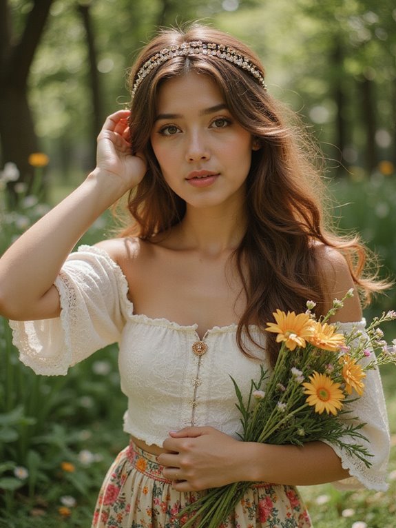 timeless half up hairstyle revival