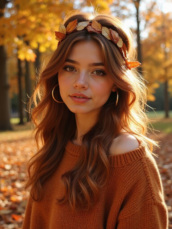 tousled waves with accessories