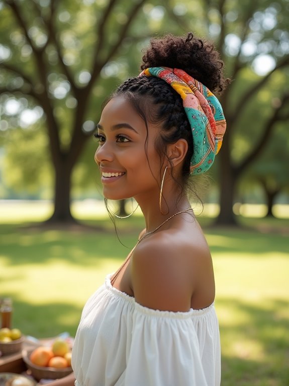 trendy bandana hairstyle tutorial